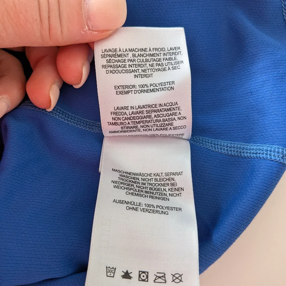 Mountain Hardwear Blue Long Sleeve 1/4 Zip Pullover – Size L #185 - Picture 6 of 7